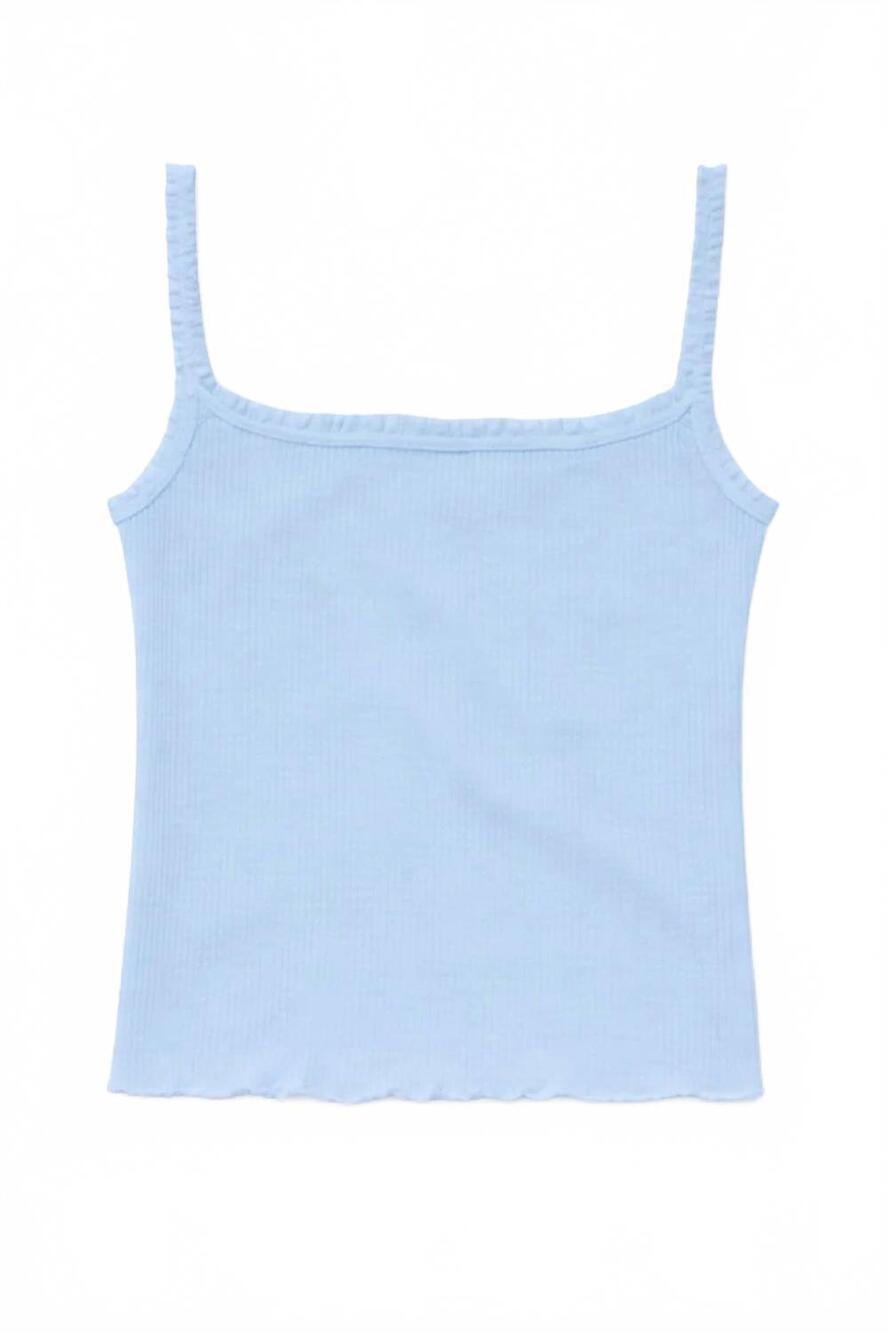 NEW KATIE J NYC junior susan tank top in serene blue